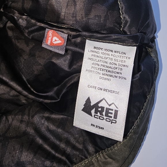 REI Coop Puffer Vest Women's Large Green Softshell Pertex Quantum Down Primaloft - Picture 3 of 10